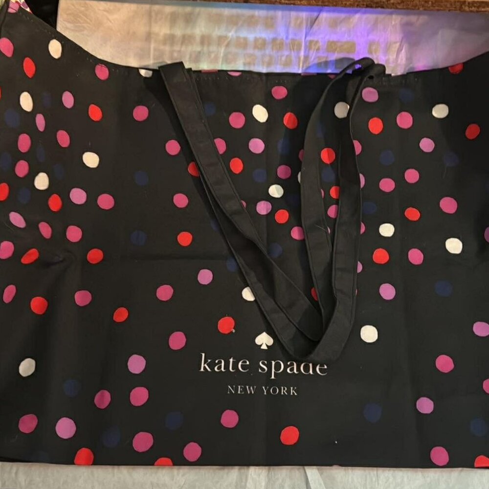 Kate Spade polka Dot Canvas Tote - NEW